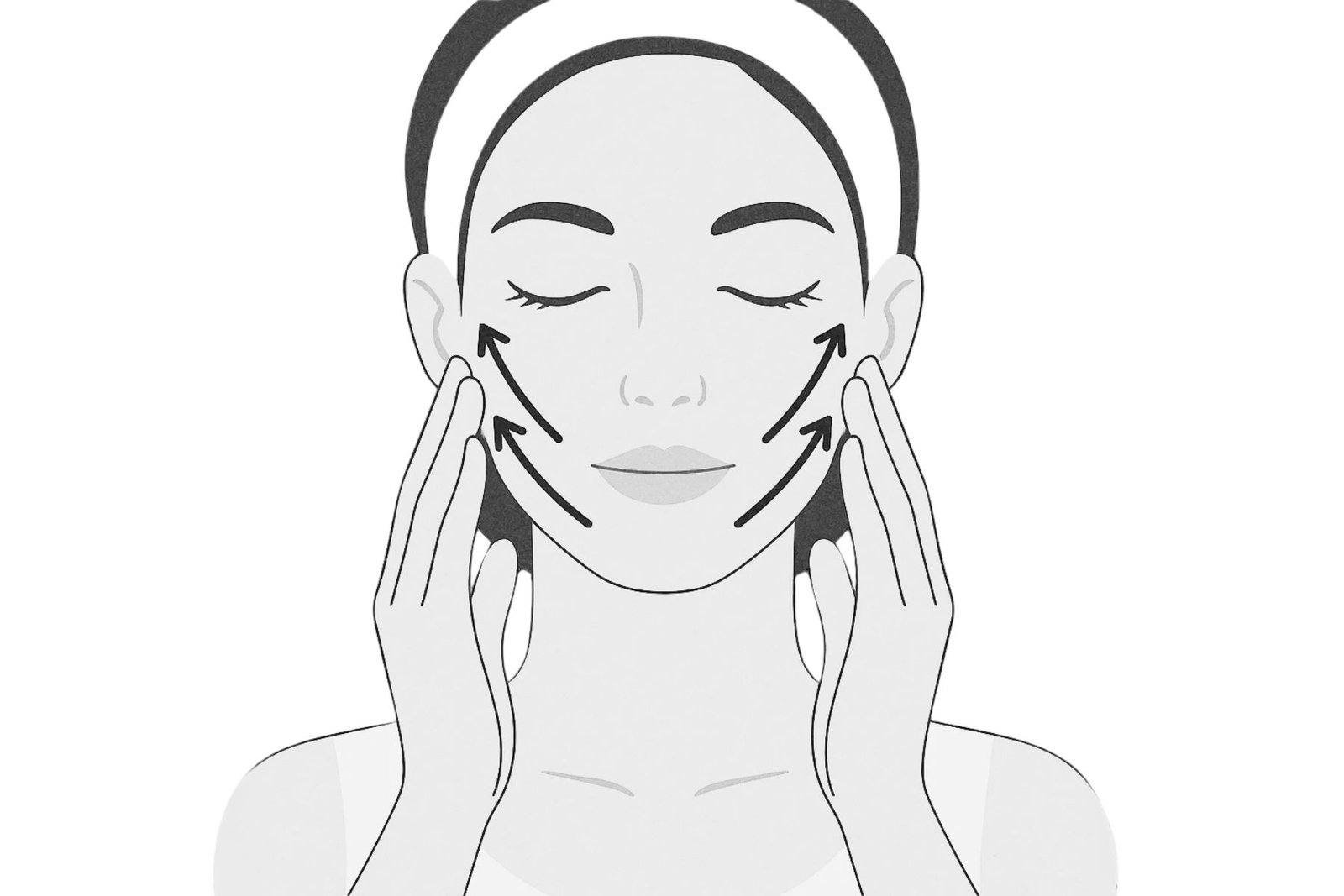 Barrido ascendente con auto-masaje